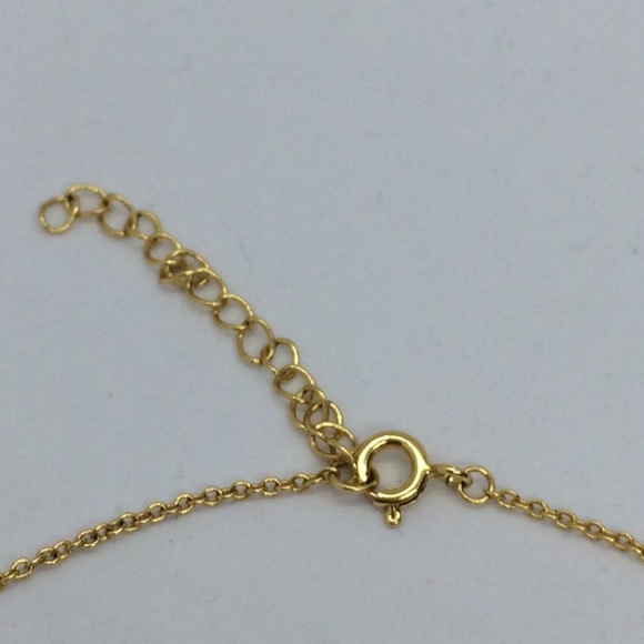 3/$30 LETTER A INITIAL SIDEWAYS GOLD TONE NECKLACE - Picture 6 of 10